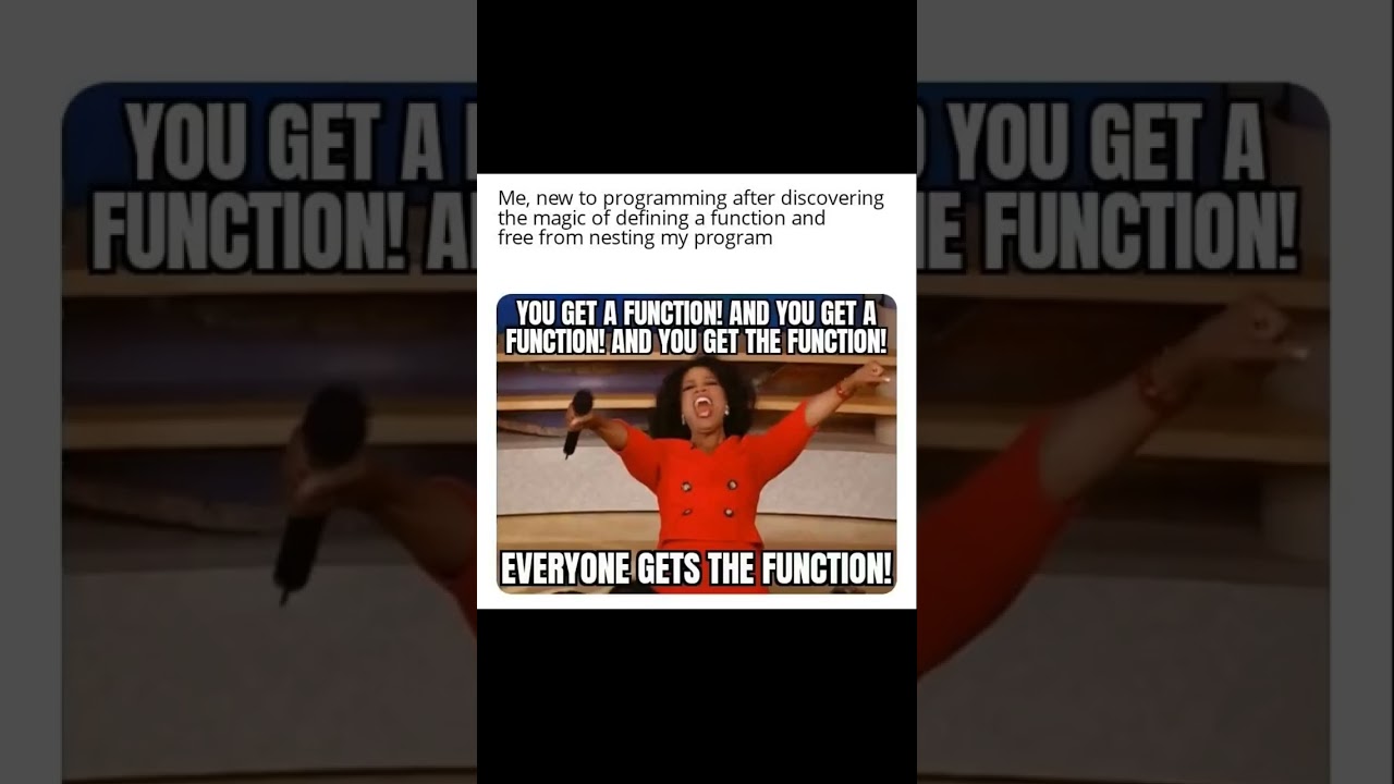 When you discover functions #programmerhumor #shorts #short