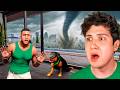 Un TORNADO GIGANTE DESTRUYE la CASA de FRANKLIN en GTA 5! 🏡🌪️ (Mods)