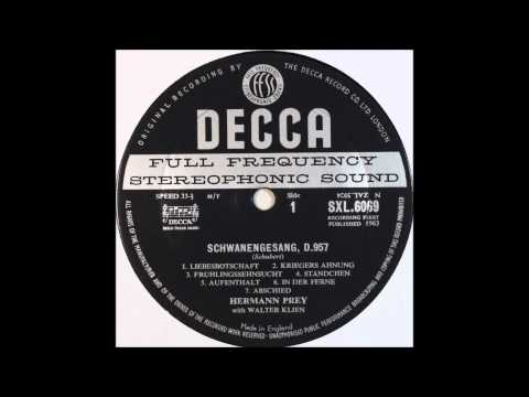 Herman Prey sing schubert side 1