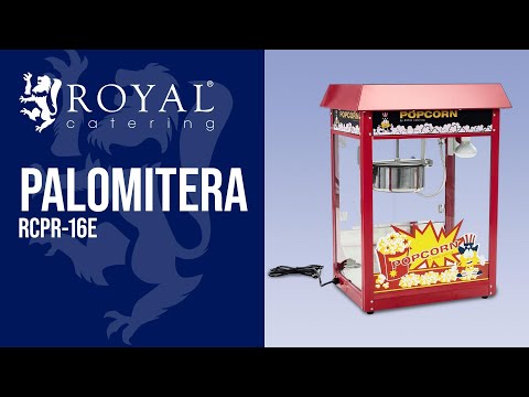 vídeo - Palomitera pequeña para encimera - estilo USA - 5 kg/h - 1500 W