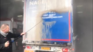 AMAZING! Non Contact DAF Truck Wash, JUST WATCH! No brushes or sponges needed, ProNano HQ Washing