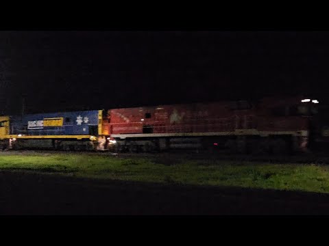 2PM6 PN up "Linfox Express #2" (NR21, NR74, 67P), Perth to Melbourne, 2135, 4/9/25, Murtoa VIC 