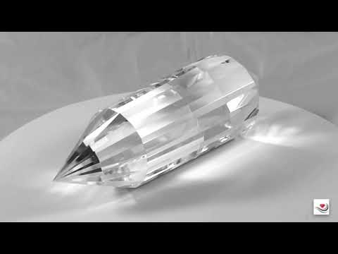 Vogel Crystal 16 Flawless Clear Quartz Healing Wand Large 6 Inches - 298 Grams