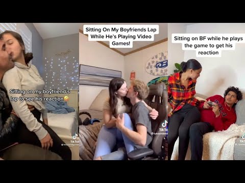 Sitting On My Boyfriend's Lap While He Is Gaming & See His Reaction Tiktok Compilation