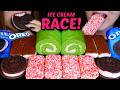 ASMR ICE CREAM RACE DUBAI CHOCOLATE TOWEL CAKE OREO ICE CREAM SANDWICH STRAWBERRY SHORTCAKE 먹방
