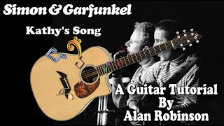 Kathy's Song - Simon & Garfunkel - Acoustic Guitar Tutorial