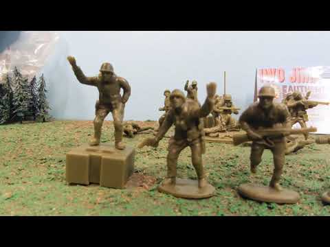WW2 MARINES TOY ARMY MEN REVIEW!