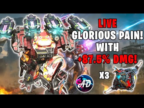 🔴 GLORIOUS PAIN! BEHEMOTH GLORY 3X OVERDRIVE UNIT +87.5% DMG | War Robots Live Stream WR