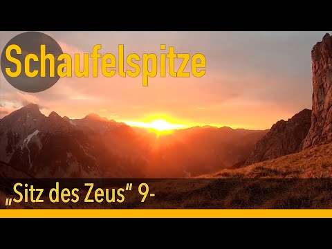 Auf dem Weg zum "Sitz des Zeus" (9-, 300m) an der Schaufelspitze