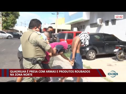 Quadrilha eÌ presa com armas e produtos roubados na zona norte 01 09 2021