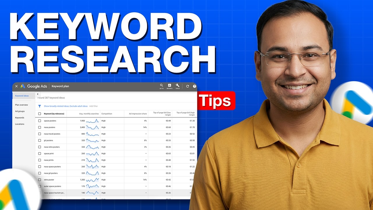 Important things for Keyword Research in Google Ads - Umar Tazkeer