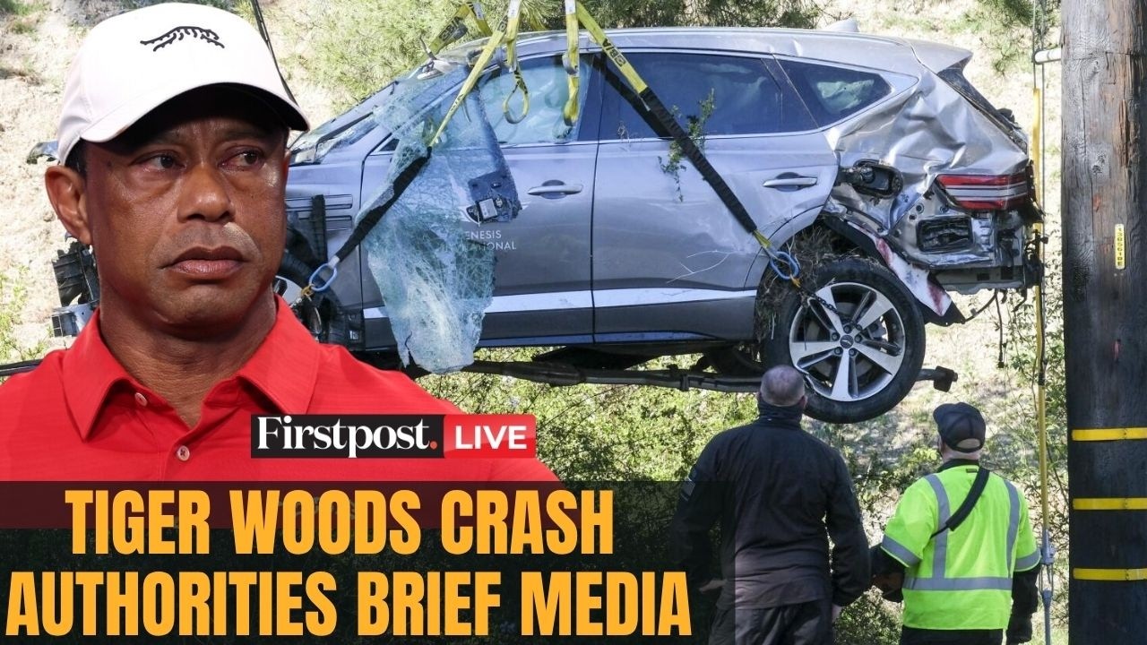 Tiger Woods Crash LIVE: Authorities Hold Press Conference After Florida Rollover Incident | N18G