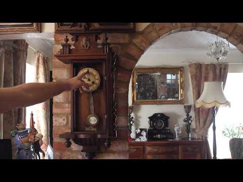 Antique German 'Kienzle' 8-Day Striking Wall Clock, 19th Century