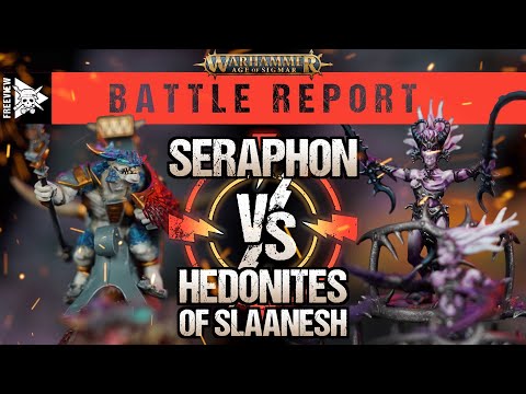 Seraphon vs Hedonites of Slaanesh | Age of Sigmar Battle Report