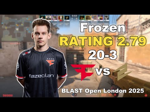 Frozen POV | FaZe vs ECSTATIC (Dust2) | RATING 2.79 | 27 Aug. 2025 | BLAST Open London 2025🔥🔥