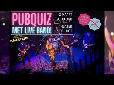Super toffe Pub/popquiz met live band "Nette Jongens" in theater In de Lugt!