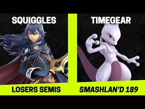 SmashLAN'd 189 Losers Semis - Squiggles (Lucina) vs TimeGear (Mewtwo, Wolf) - SSBU Tournament