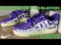 Air Force 1 Skeleton Purple On Feet Review