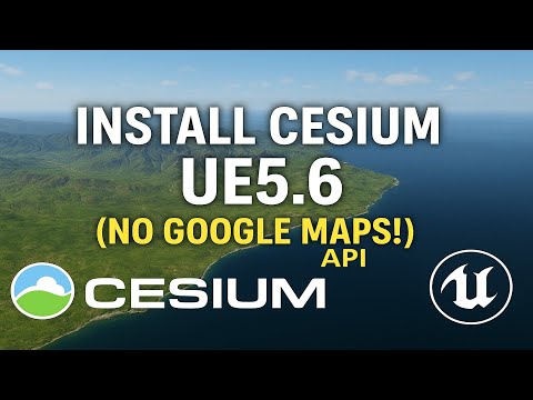 Install Cesium in UE5.6 for Free | No Google Maps API Key Needed