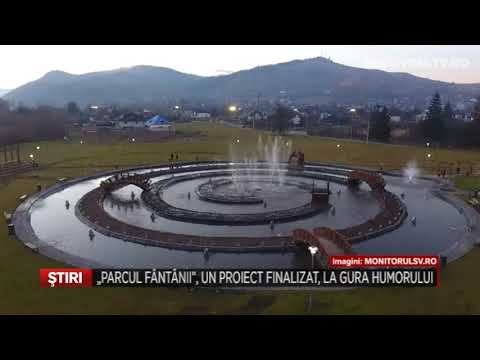 Parcul Fantanii, un proiect finalizat, la Gura Humorului