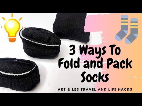 BEST WAYS TO PACK AND FOLD YOUR SOCKS | 3 STYLES YOU SHOULD KNOW | Travel Hacks and Tips