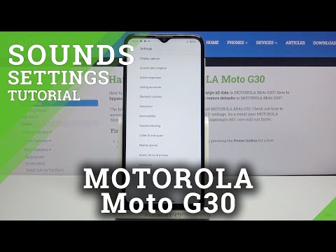 How to Open Notification Sound Settings in Motorola Moto G30