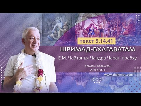 (ЗАПИСЬ) 20/09/2021 «Шримад-Бхагаватам» 5.14.41. Е.М. Чайтанья Чандра Чаран прабху. Алматы
