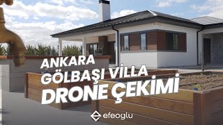 Ankara Gölbaşı'na Tasarladığımız Modern Villa Projemizin Drone Görüntü