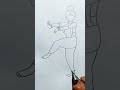 How To Draw A Girl Dancing Bharatanatyam Easy Shorts Viral Shortvideo Bharatanatyam Dance