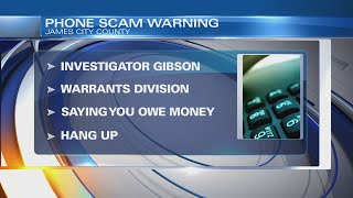 James City County Police warning residents of scammer posing as investigator