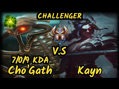 styllEE (CHO'GATH) vs KAYN - 7/0/9 KDA JUNGLE CHALLENGER GAMEPLAY - EUW