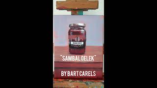 Sambal Oelek (Hot pepper paste) Painting -Time-Lapse Video