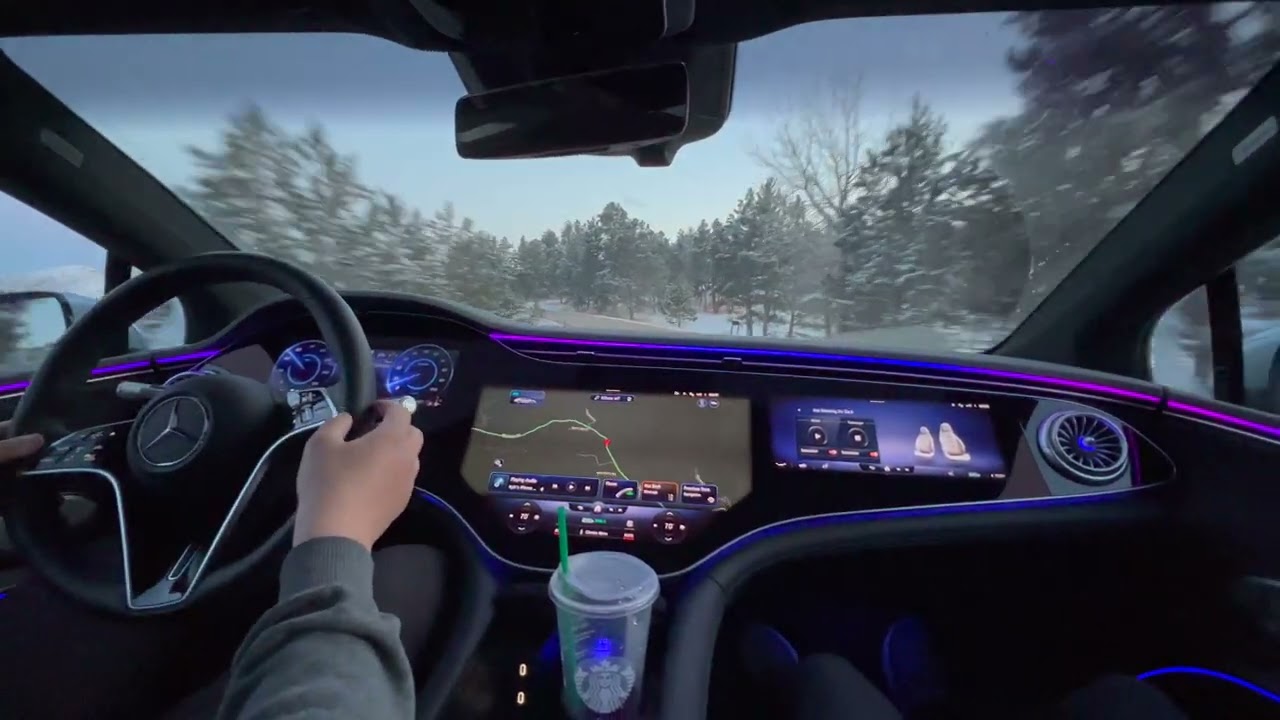 Mercedes EQS 450+ (107.8kWh) POV Mountain Review