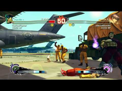 SSFIV PSN elwoodblues85 (Guy) vs. TheRealFighter (M.Bison) 1st Match [HD]