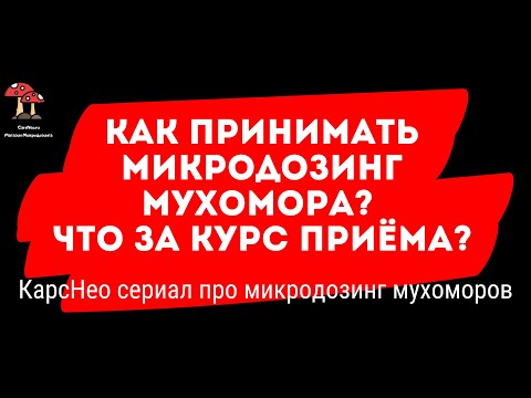 🍄 9 СЕРИЯ: КАК ПРИНИМАТЬ МИКРОДОЗИНГ МУХОМОРА И ЧТО ТАКОЕ КУРС ПРИЁМА?