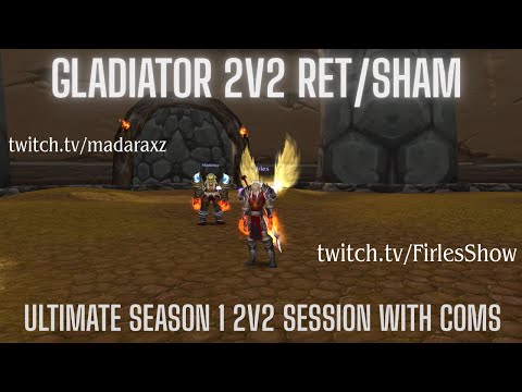 Multi Rank 1 Resto Shaman & Multi Gladiator Ret Paladin | 2v2 Arena TBC Season 1 (With Comms)