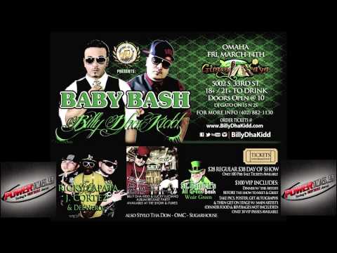 Baby Bash - Billy Dha Kidd - POWER 106 FM Commercial for show in Omaha Fri March 14th