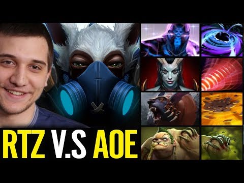 Incredible MEEPO Micro Arteezy show Skill vs 4 Counter Hero Dota 2 RTZ