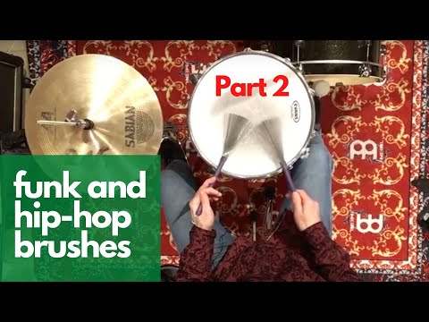 Part 2 - 2 Easy Ways For Funk Drumming With Brushes