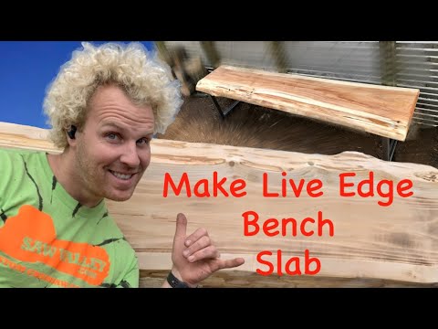 Live Edge Bench Slabs -  Made Easy - This Process will HELP YOU on you're project