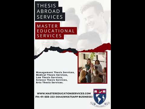 Master's Thesis Writing Services In UK