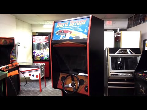 We Fix Atari's Legendary "Hard Drivin" Arcade Game!  Steering, Brakes, PCB Repair WOW!