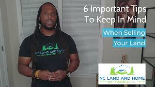 How to Sell Your Land in NC