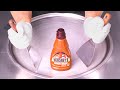 How To Make Hershey S Sundae Syrup To Ice Cream Rolls Calming Relaxing ASMR With Caramel Sauce