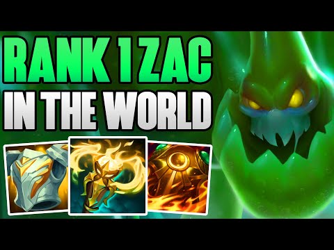 BEST ZAC IN THE WORLD DOMINATES CHALLENGER! | CHALLENGER ZAC JUNGLE GAMEPLAY | Patch 13.16 S13