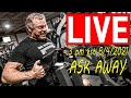 LIVE Q&A Ask Away (John Meadows) 3pm est