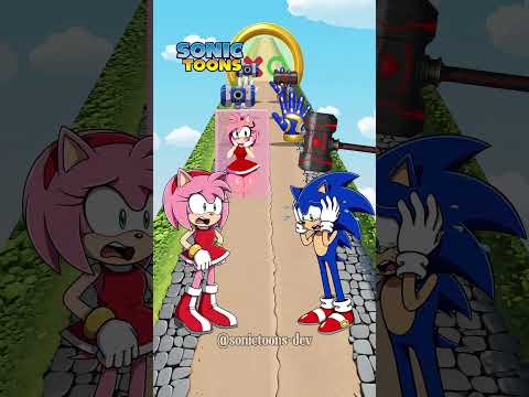Sonic vs Amy Rose! New Save Run Epic Challenge! #Sonic #SonicTheHedgehog