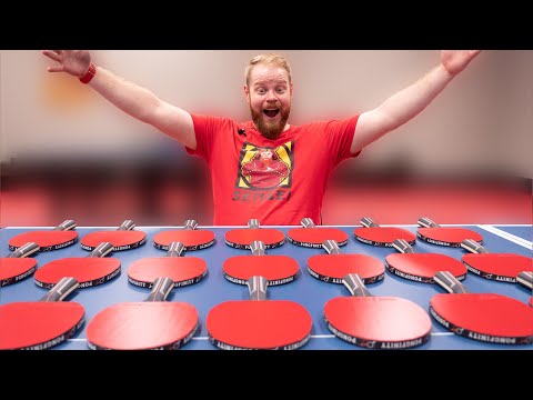 We made our own table tennis racket! [Pongfinity Sensei]