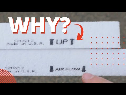 Part of a video titled The Difference Between "Up" Arrows and "Air Flow Direction ... - YouTube