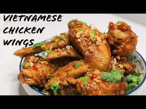 Vietnamese Garlic Chicken Wings with Fish Sauce Glaze